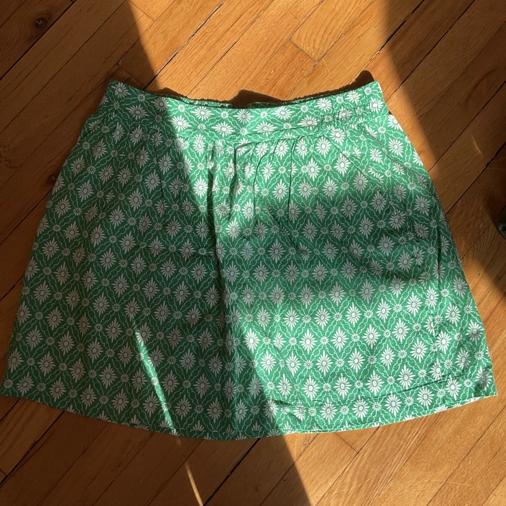 Green Patterned Women's Skirt